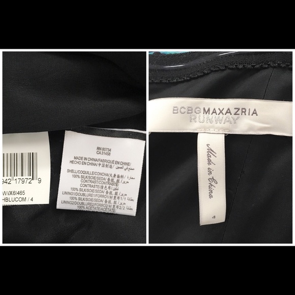 Strapless Silk Dress BCBGMAXAZRIA RunwayCollection - Picture 8 of 9